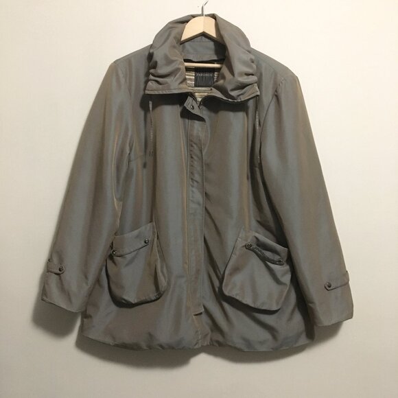 Faramos Korean Silky High Collar Hooded Jacket - Picture 1 of 15